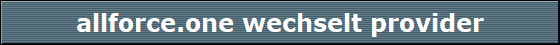 allforce.one wechselt provider